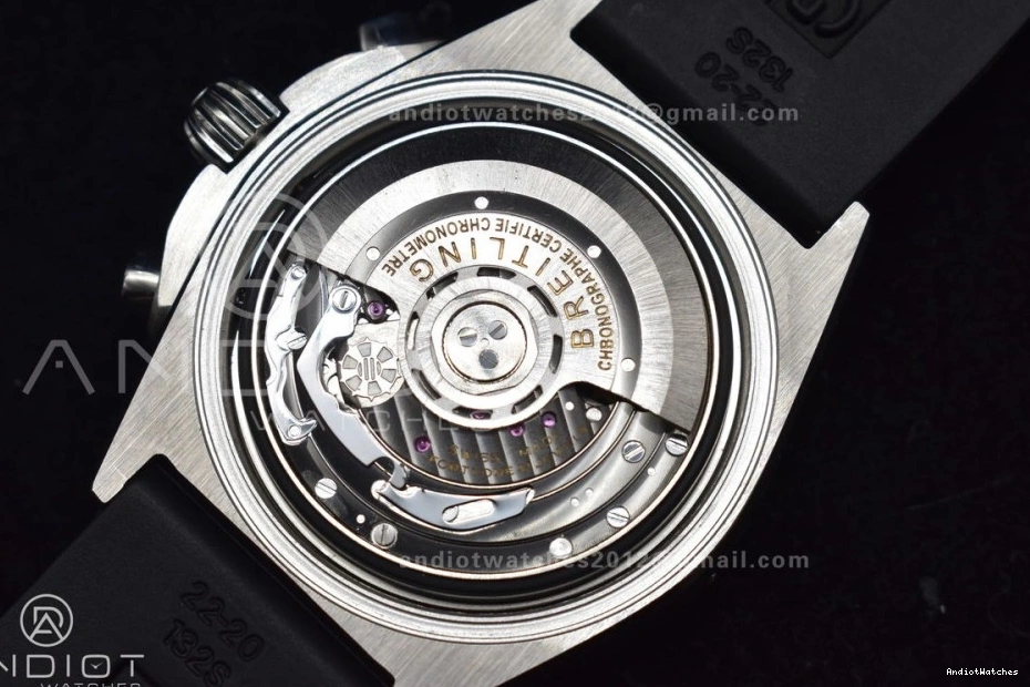 L-Silver BLS A 433 Navitimer 43mm Blk Best LE SS B01 Seasonal Version Chrono 1:1 0808